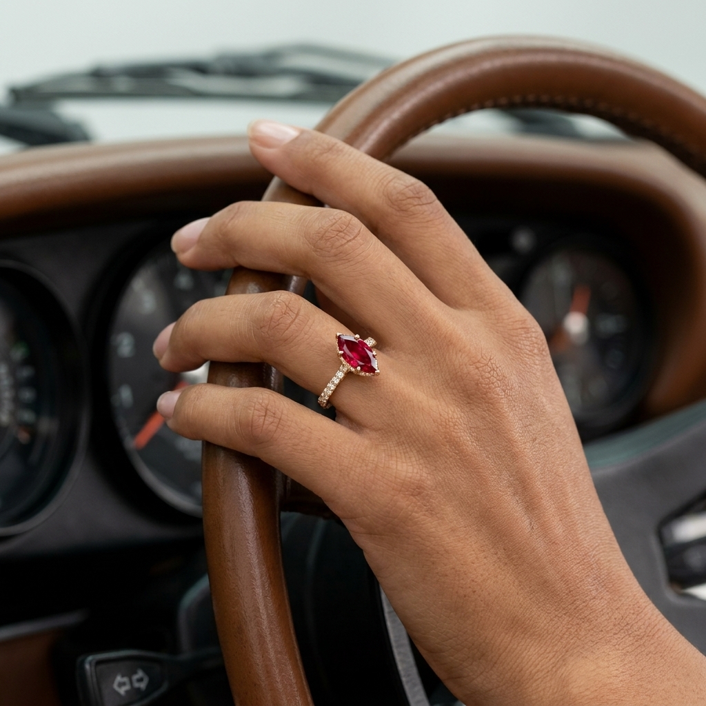 Behind the wheel
