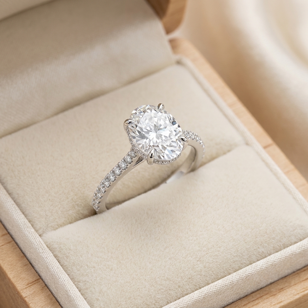 Oval solitaire